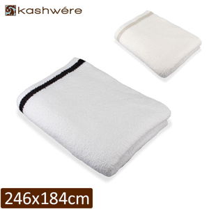 カシウェア ブランケット KASHWERE クイーン ストライプ QB-37 90