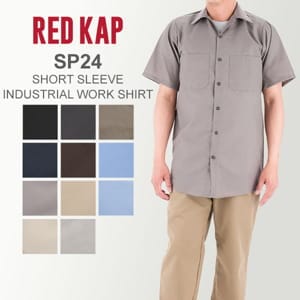 ��åɥ���å� Red Kap �������� ��� Ⱦµ ����� SP24 ̵�� ��������ȥꥢ�� ����ץ� ������� MEN'S SHORT SLEEVE INDUSTRIAL WORK SHIRT  ��