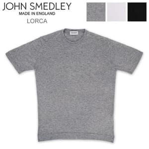 ����󥹥�ɥ졼 John Smedley T����� Ⱦµ ���륫 LORCA MEN Crew Neck ��� ̵�� ���� ����ץ� ���åȥ��� ���롼�ͥå� Ⱦµ�˥å� ��