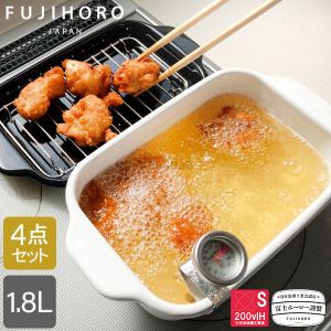 �ٻΥۡ����������� �ٻΥۡ����� FUJIHORO �Ȥ�ʪ�� �ѷ�ŷ�פ��� ŷ�פ��� �Хå��դ� �ۡ����� �ߥ� ������ݥå� IH�б� Rectangular Tempura Pot TP-20KW ��