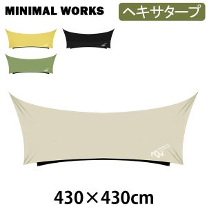 ߥ˥ޥ MINIMAL WORKS  ֥롼ۡ إ 430430cm ץƥ ϻѷ إ  ȥɥ    MGTA-BH000-GO2 BLUEHOLE HEXA TARP 