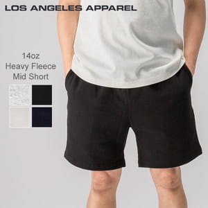 �����󥼥륹���ѥ�� Los Angeles Apparel �������å� ���硼�ȥѥ�� ���硼�� HF-02 14oz Heavy Fleece Mid Short �������� ��� ̵�� ��