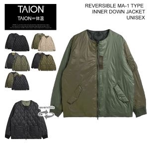  TAION ѥ󥹥ڥ С֥ MA-1 󥸥㥱å TAION-JK02JS REVERSIBLE MA-1 TYPE INNER DOWN JACKET ˥å  ǥ ݲ ɴ ץ ǥ  