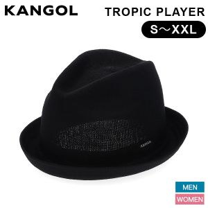 KINGサイズ KANGOL ベル型ハット Black　XXLサイズ カンゴール Kangol ハット 中折れハット 帽子 S～XXLサイズ トロピック