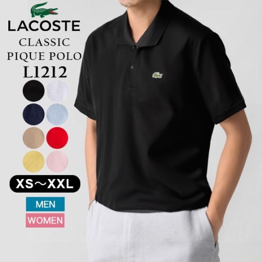 饳 Lacoste ݥ Ⱦµ XSXXL 饷åԥ ݥ L1212 SPORTSWEAR SHORT SLEEVE CLASSIC PIQUE POLO  ǥ  ݡ ץ  