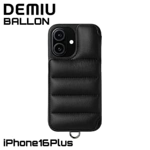 �ǥߥ奦 DEMIU ���ޥۥ����� �����ե��󥱡��� BALLON �Х��� iPhone16Plus ���� ��Ģ�������� DU-BAL21BK �֥�å� �衼���åѥ쥶�� �ܳ� ��¦ ���������� ������� ����ץ� ���� ���С� ��