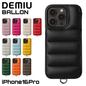 �ǥߥ奦 DEMIU ���ޥۥ����� �����ե��󥱡��� BALLON �Х��� iPhone16Pro ���� ��Ģ�������� DU-BAL22 �衼���åѥ쥶�� �ܳ� ��¦ ���������� ������� ����ץ� ���� ���С� ��