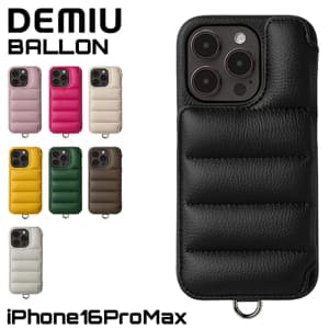 �ǥߥ奦 DEMIU ���ޥۥ����� �����ե��󥱡��� BALLON �Х��� iPhone16ProMax ���� ��Ģ�������� DU-BAL23 �衼���åѥ쥶�� �ܳ� ��¦ ���������� ������� ����ץ� ���� ���С� ��