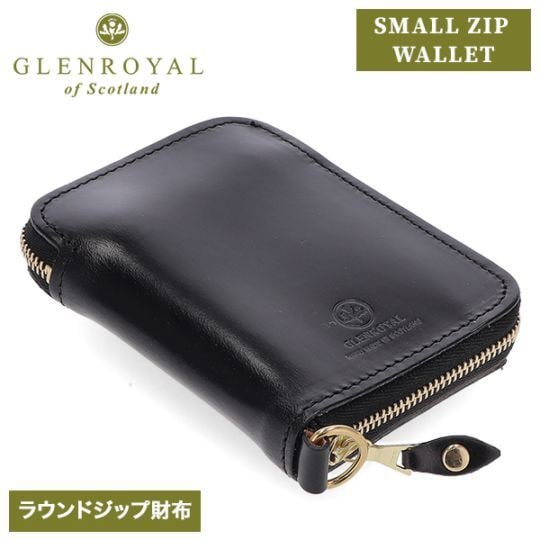  Glenroyal  åѡ ޤ ߥ˺ 饦ɥåѡ ݡ SMALL ZIP WALLET  ǥ ˥å ֥饤ɥ쥶  ܳ ѥ  NEW BLACK 03-5814  