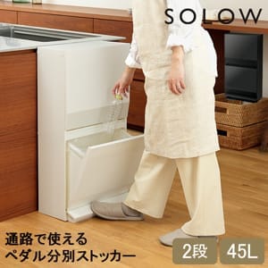 ������ SOLOW ����Ȣ ����Ȣ ���ɥ꡼��Ǽ ��ϩ�ǻȤ���ڥ���ʬ�̥��ȥå��� 2�� 45L �ڥ����դ� GSLW020 GSLW021 �ۥ磻�� �֥�å� ����� �ѷ� ���� �ɱ� ʬ�� ���å��� ��ӥ� ������ RISU �ꥹ  ��