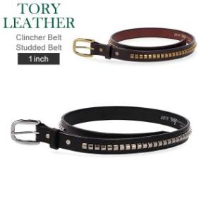 トリーレザー TORY LEATHER Clincher Belt Studded Belt 1インチ