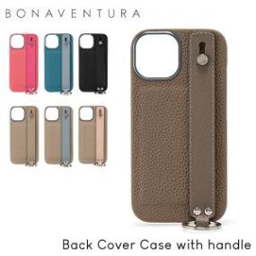 �ܥʥ٥����� BONAVENTURA iPhone15 �ϥ�ɥ��դ��Хå����С������� Back Cover Case with handle �쥶�� �Υӥ�쥶�� �ܳ� ���奱���� ���ޥۥ������� �����ե��󥱡����� �ܳ� ������� ����ץ� ��