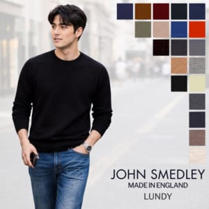 ����󥹥�ɥ졼 John Smedley ���롼�ͥå� �˥å� ��� Ĺµ ���ǥ� LUNDY �ȥåץ� 30������ ���Υ����� �������� ̵�� ���� �����ꥹ�� �����륻������ ���ե��� ��� �»� MEN  ��
