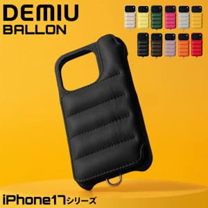 iPhone17���꡼�� �ǥߥ奦 DEMIU ���ޥۥ����� �����ե��󥱡��� BALLON �Х��� iPhone17 / iPhone17Pro / iPhone17ProMax ���� ��Ģ�������� �衼���åѥ쥶�� �ܳ� ��¦ ���������� ������� ����ץ� ��