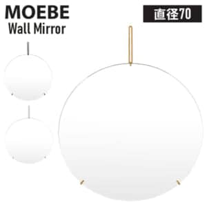 �ࡼ�� MOEBE �� �ɳݤ� ��������ߥ顼 ľ��70cm �ߥ顼 ������ �ݶ� Wall Mirror ����ƥꥢ �ǥ�ޡ��� �̲� ����ץ� ������� ���ե� �ץ쥼��� �ݷ� �߷� WMBR70 WMBL70 WMSS70 Brass Black Stainless Steel ��