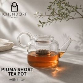 ���å���ɥ�� ICHENDORF �ߥ�� �ԥ��� ���饹 �ƥ����ݥå� ���硼�� 3�����å� PIUMA Short Tea Pot with filter �ե��륿���դ� �㤳���դ� �ܥ����ꥱ���ȥ��饹 ����٥��饹 ��Ǯ���饹 Ʃ�� �ץ쥼��� ��