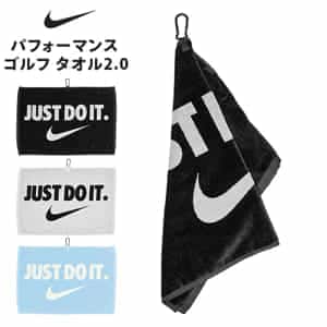 ナイキ NIKE パフォーマンス ゴルフ タオル2.0 ゴルフ カラビナ付き