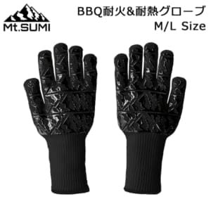 �ޥ���ȥ��� Mt.SUMI BBQ�Ѳ�&��Ǯ�������� M/L Size ʲ���Х������� ��Ǯ���� �����ȥɥ����� �����׼��� �ⲹ�б� ���פ�Ĺ���� BS2106BG-BB (�֥�å�) BBQ TAIKA&TAINETSU Gloves