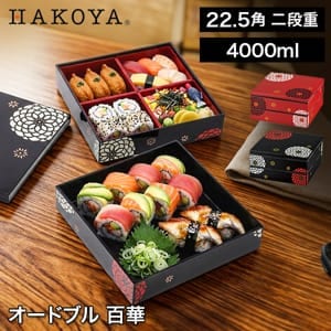 HAKOYA 22.5�� ���ʽ� �����ɥ֥� ɴ�� 4000ml ��Ȣ ɴ�� ����Ȣ ������ ��ư�� �޽� ��鴶 ���ڤ꾮ȭ �ָ� ������ LUNCH BOX ������ �ΰ�� �ع� �Ի� ������ ���ָ� �� �����ܥå��� �ԥ��˥å� �ϥ��� ��