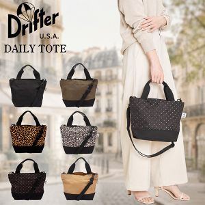 �ɥ�ե��� Drifter DAILY TOTE   �ǥ��꡼�ȡ��� 2way �ȡ��ȥХå� ���������Хå� ���� ���ݤ� �Ф�ݤ� ���� ��Ǽ ����ץ� ��˥��å��� �ץ쥼��� ���ե� ��