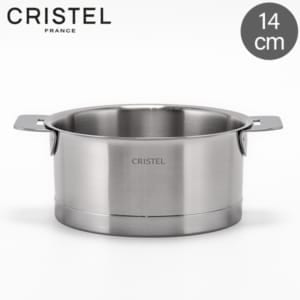 ���ꥹ�ƥ� Cristel ���ȥ顼�� �������ѥ� �� 14cm ���� IH�б� L����Ǯ�Ȼ��١��� ��æ��ǽ �ʥ��ڡ�����Ǽ ���ƥ�쥹�� �����֥��б� �� 300��ޤ� �ե�������å������� ���å��� STRATE Saucepan silver ��