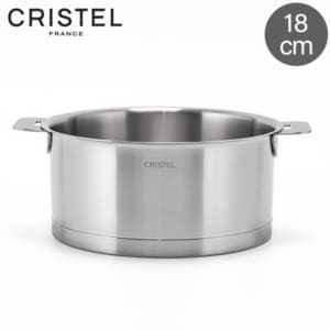 ���ꥹ�ƥ� Cristel ���ȥ顼�� �������ѥ� �� 18cm ���� IH�б� L����Ǯ�Ȼ��١��� ��æ��ǽ �ʥ��ڡ�����Ǽ ���ƥ�쥹�� �����֥��б� �� 300��ޤ� �ե�������å������� ���å��� STRATE Saucepan silver ��