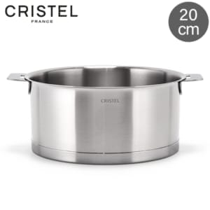 ���ꥹ�ƥ� Cristel ���ȥ顼�� �������ѥ� �� 20cm ���� IH�б� L����Ǯ�Ȼ��١��� ��æ��ǽ �ʥ��ڡ�����Ǽ ���ƥ�쥹�� �����֥��б� �� 300��ޤ� �ե�������å������� ���å��� STRATE Saucepan silver ��