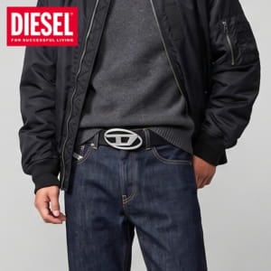 [��������̵��] �ǥ������� DIESEL �����Х�D ���� �٥�� OVAL D LOGO B-1DR belt �쥶���٥�� ��� ��ǥ����� ��˥��å��� ������ơ��� �쥶�� �ܳ� �� ���ե� �ץ쥼��� �����奢�� �ե��å���� ������� ��