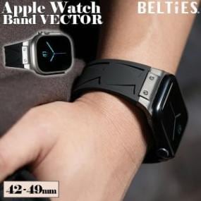 ���åץ륦���å� Apple Watch �Х�� �٥����� BELTIES �٥�ƥ����� �٥�� ���ꥳ�� 42mm 44mm 45mm 46mm 49mm ��� ��ǥ����� �򴹥Х�� ������� ����ץ� �ӥ��ͥ� �����奢�� ���ե� �ץ쥼��� ��