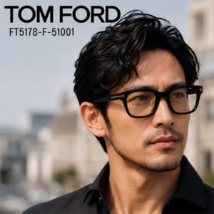 �ȥ�ե����� TOM FORD �ᥬ�� ��� �ե졼�� FT5178-F-51001 ��� ��ǥ����� ��ã�ᥬ�� �٤ʤ� ��������ե��å� �֥�å��ե졼�� �������ȥ� �֥��� ������� ���㥤�ˡ��֥�å� ��