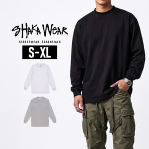 ���㥫������ Shaka Wear 7.5oz Max Heavyweight Long Sleeve �ޥå����إӡ��������� ĹµT����� ����������ɥ����� ̵��T����� �ǥ��꡼������ �����奢�륦���� ���ȥ꡼�ȥե��å���� ���եȸ���