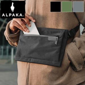 ����ѥ� ALPAKA ZIP POUCH MAX V2 �����å��� 2WAY �ƥå��ݡ��� ����󥰥Хå� �ߥ˥������� ���� ���� ����ѥ��� ���� ¿��Ǽ �ߥ˥ޥꥹ�� ���Ф��� �ǥ��꡼����꡼ �����ȥɥ� ��