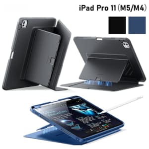 ESR Flip �ڥ�ۥ�����դ��ϥ��֥�åɥ����� for iPad Pro 11�������M5/M4�� 3�ʳ�������� �ޥ��ͥåȼ� Apple Pencil��Ǽ ¿��ǽ �����ȥ��꡼�� ���֥�åȥ��Сݡ������� iPad���������꡼ ��������������  ��