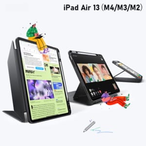 ESR Flip �ڥ�ۥ�����դ��ϥ��֥�åɥ����� for iPad Air 13�������M4/M3/M2�� Apple Pencil��Ǽ �Ĳ�������� ������߷� �ѵ��� �����ȥ��꡼�� ���֥�åȥ��С��������� iPad���������꡼ ��������������  ��