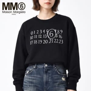 ���२�ॷ�å��� �᥾�� �ޥ른���� ���å� MM6 Maison Margiela Kids ���� �������åȥ���� ��ǥ����� ��ͤ�OK Ĺµ �ȥ졼�ʡ� �Ҷ��� �ˤλ� ���λ� ������� ���襤�� �ե��å���� Crewneck sweatshirt with logo ��