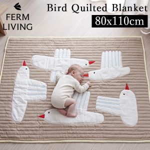 �ե������ӥ� Ferm Living �С��� ����ȥ֥�󥱥å� Bird Quilted Blanket �ץ쥤�ޥå� ���å��֥�󥱥å� Ļ������� ���� ���å��롼�� ���ɤ� �Ҷ� ���˥ޥ�ǥ����� ���襤�� £��ʪ �ץ쥼��ȡ�
