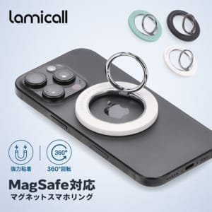 ��ߥ����� Lamicall ���ޥۥ�� �ޥ��ͥåȥ�� MagSafe�б� ���ޥۥ�󥰥ۥ���� 360�ٲ�ž ��󥰥������ iPhone�б� �磻��쥹�����б� ��æ�� ��ɻ� ���ϥޥ��ͥå� RS06 ��