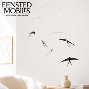 �ե�󥹥ƥå� ��ӡ��� FLENSTED mobiles �̲� �ǥ�ޡ����� �ե饤�󥰥������5 �ĥХ� Ļ �ߤ겼�� ���֥��� �٥ӡ��롼�� ���� �ϥ󥮥� �ǥ��졼����� ����ƥꥢ �ץ쥼��� Flying Swallows 5 ��
