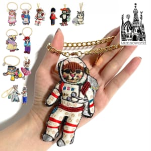 tamao world タマオワールド バッグチャーム ブローチ 刺繍チャーム