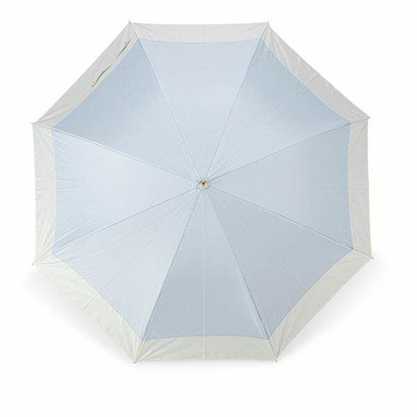 日傘 完全遮光 長傘 晴雨兼用 レディース 2トーンバイカラー 58cm UV