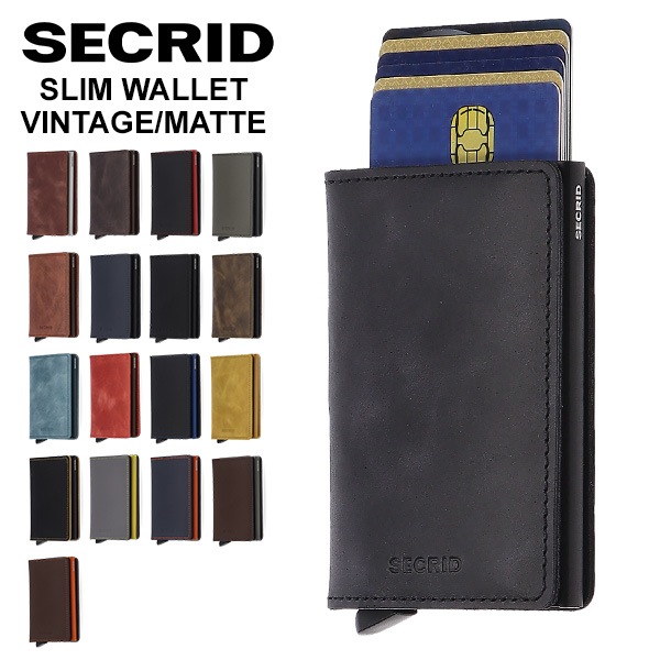 ������å� Secrid ����०����å� SLIMWALLET VINTAGE / MATTE ������ơ��� / �ޥå� �ߥ˺��� ��������åɥ���ѥ��Ⱥ��� �����ɥ����� ���������� ���饤�ɼ� ��� ��ǥ����� �����ߥ��ɻ� ��