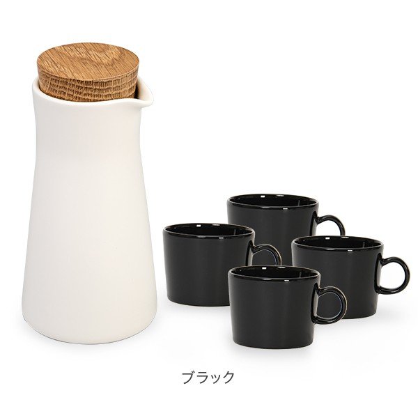 イッタラ iittala ティーマ（TEEMA） 蓋付ピッチャー＆カップ4個