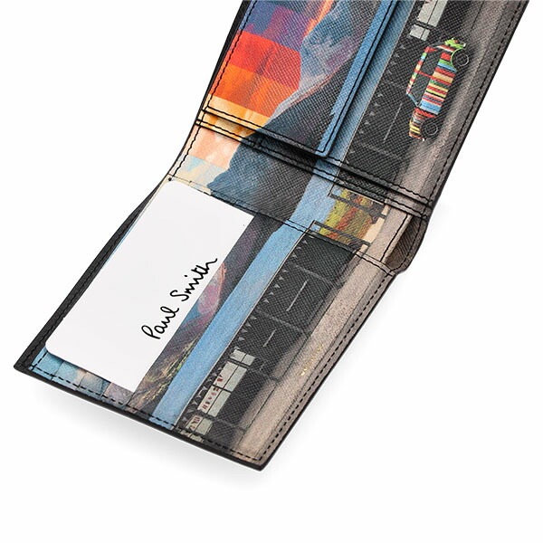 ポールスミス PAUL SMITH 二つ折り財布 財布 メンズ 小銭入れ付