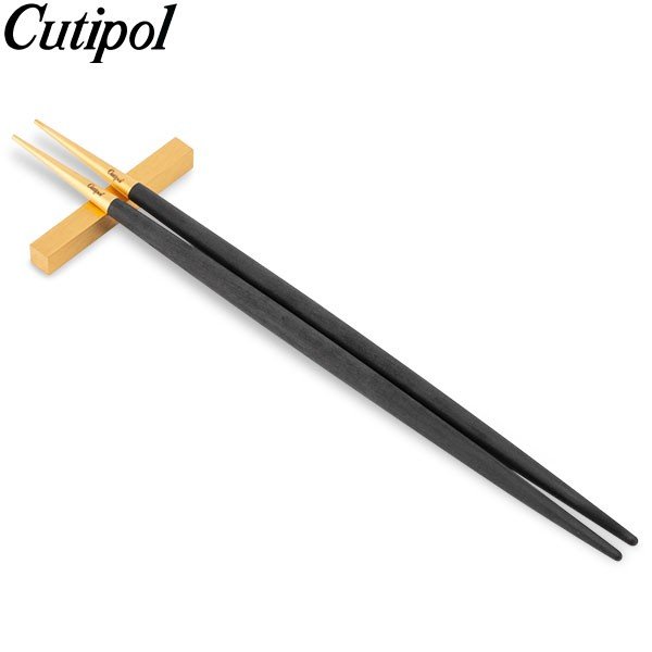 �����ݡ��� Cutipol GOA ���� Ȥ �� Ȥ�֤����å� �֥�å��ߥ������ Chopstick Set Black Gold ��Ȥ ����åץ��ƥ��å� ���ȥ�꡼ ��