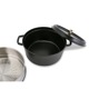 ���ȥ��� �� Staub �����åȥ饦��� / �������ޡ����å� �饦��� Round Cocotte w/ Steamer Insert Round 26cm 11338 �ԥ� �����å� ��