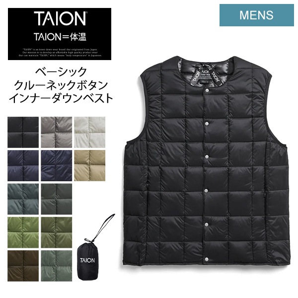 �������� TAION �١����å� ���롼�ͥå��ܥ��� ����ʡ�������٥��� ��� TAION-004 ����ʡ� ������ �������� ���� �饤�ȥ����� �� �� �� �ɴ� �����奢�� ι�� CREW NECK BUTTON DOWN VEST ��