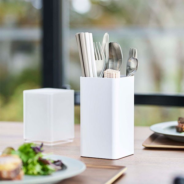 蓋付きカトラリースタンド タワー 山崎実業 tower カトラリーケース 箸