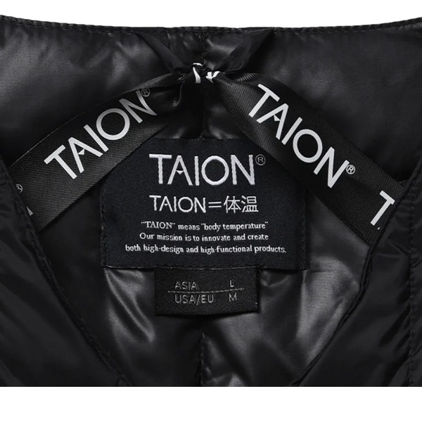 �������� TAION �١����å� ���롼�ͥå���ʬµ �����󥸥㥱�å� ��� TAION-014 �ݲ� �ɴ� �������� ���� ���� ������� ������ ����ץ� �ǥ����� �� �� CREW NECK DOWN 3/4 SLEEVE ��