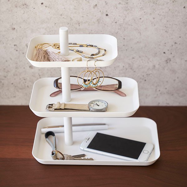 アクセサリースタンド アクセサリー3段トレー tower タワー 山崎実業