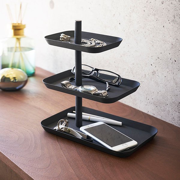 アクセサリースタンド アクセサリー3段トレー tower タワー 山崎実業